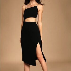 Lulus Midi Cutout Dress